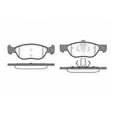 0587.00 QUINTON HAZELL Комплект тормозных колодок, дисковый тормоз