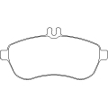 MDB2830 MINTEX Комплект тормозных колодок, дисковый тормоз