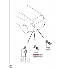 8651A224XA MITSUBISHI Датчик парковки