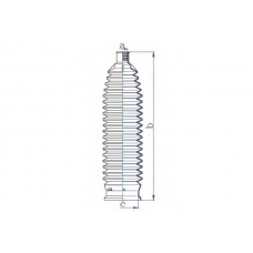 K5495 DA SILVA Пыльник, рулевое управление