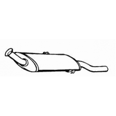 04254 WALKER Глушитель выхлопных газов конечный