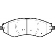 BPA0645.22 OPEN PARTS Комплект тормозных колодок, дисковый тормоз