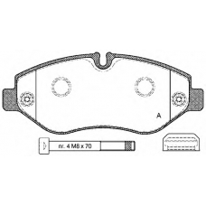 BPA1245.10 OPEN PARTS Комплект тормозных колодок, дисковый тормоз
