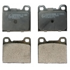 B110863 DENCKERMANN Комплект тормозных колодок, дисковый тормоз