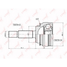 CO-5538 LYNX Шарнирный комплект, приводной вал
