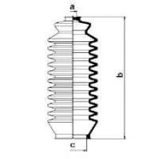 83814 SPIDAN Пыльник, рулевое управление