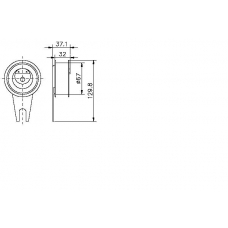 TKR 9103 TIMKEN Натяжной ролик, ремень грм