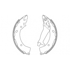 BSA2234.00 OPEN PARTS Комплект тормозных колодок