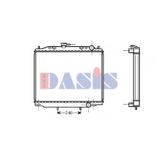 072290N AKS DASIS Радиатор, охлаждение двигателя