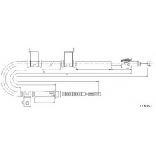 17.6052 CABOR Трос, стояночная тормозная система