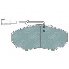 SP 318 SCT Комплект тормозных колодок, дисковый тормоз
