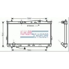 5704001 KUHLER SCHNEIDER Радиатор, охлаждение двигател