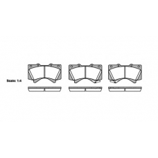 1271 02 KAWE Комплект тормозных колодок, дисковый тормоз