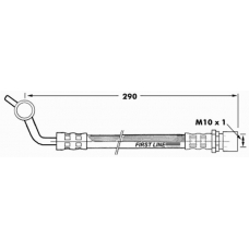 FBH7287 FIRST LINE Тормозной шланг