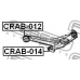 CRAB-014 FEBEST Подвеска, рычаг независимой подвески колеса
