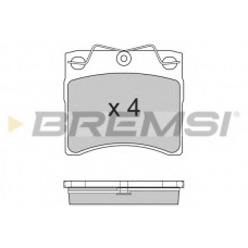 BP2554 BREMSI Комплект тормозных колодок, дисковый тормоз