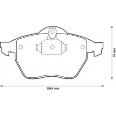 571997S STOP Комплект тормозных колодок, дисковый тормоз