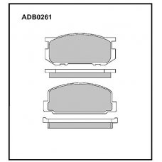 ADB0261 Allied Nippon Тормозные колодки