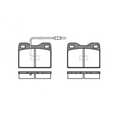 0008.14 QUINTON HAZELL Комплект тормозных колодок, дисковый тормоз