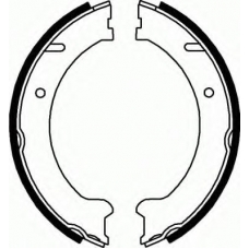 T0611113 RAMEDER Комплект тормозных колодок, стояночная тормозная с