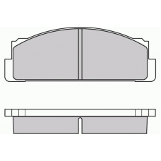 12-0004 E.T.F. Комплект тормозных колодок, дисковый тормоз