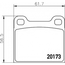 8DB 355 006-491 HELLA Комплект тормозных колодок, дисковый тормоз