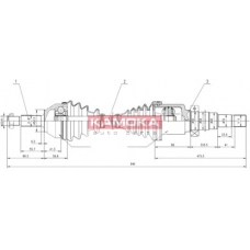FD1138928 KAMOKA Приводной вал