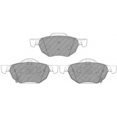 FQT1704 FERODO Комплект тормозных колодок, дисковый тормоз