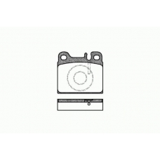 0006 88 KAWE Комплект тормозных колодок, дисковый тормоз