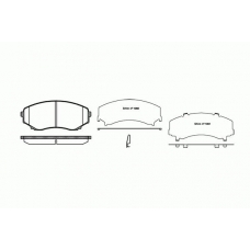 0397.22 REMSA Комплект тормозных колодок, дисковый тормоз