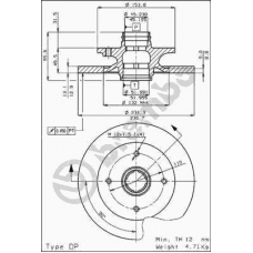 08.4469.10 BREMBO Тормозной диск