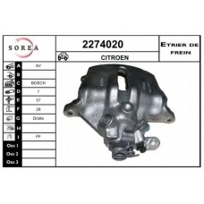 2274020 EAI Тормозной суппорт