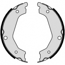 S 30 534 BREMBO Комплект тормозных колодок, стояночная тормозная с