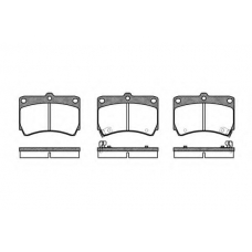 0212.12 QUINTON HAZELL Комплект тормозных колодок, дисковый тормоз