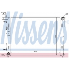 67076 NISSENS Радиатор, охлаждение двигателя
