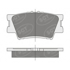 SP 336 SCT Комплект тормозных колодок, дисковый тормоз