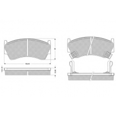 PF1089 PROCODIS FRANCE Комплект тормозных колодок, дисковый тормоз