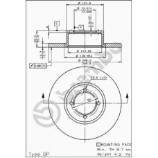 08.2953.20 BREMBO Тормозной диск