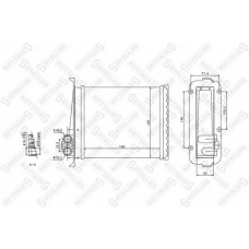 10-35023-SX STELLOX Теплообменник, отопление салона