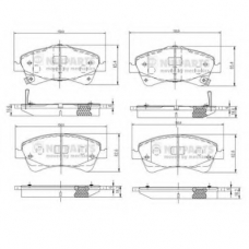 N3602133 NIPPARTS Комплект тормозных колодок, дисковый тормоз