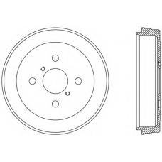 BAD9077.10 OPEN PARTS Тормозной барабан