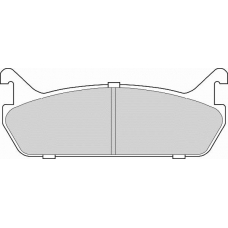 FD6694N NECTO Комплект тормозных колодок, дисковый тормоз