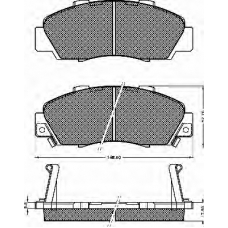 10116 BSF Комплект тормозных колодок, дисковый тормоз
