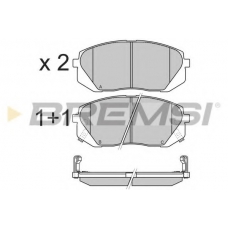 BP3358 BREMSI Комплект тормозных колодок, дисковый тормоз