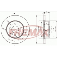 BD-6380 FREMAX Тормозной диск
