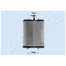 RDA033068 Ashika Радиатор, охлаждение двигателя