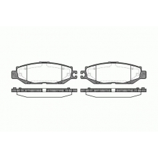 0457.00 REMSA Комплект тормозных колодок, дисковый тормоз