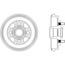 61229 PAGID Тормозной барабан