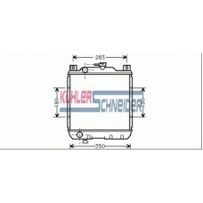 2201101 KUHLER SCHNEIDER Радиатор, охлаждение двигател