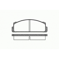 0022 00 KAWE Комплект тормозных колодок, дисковый тормоз